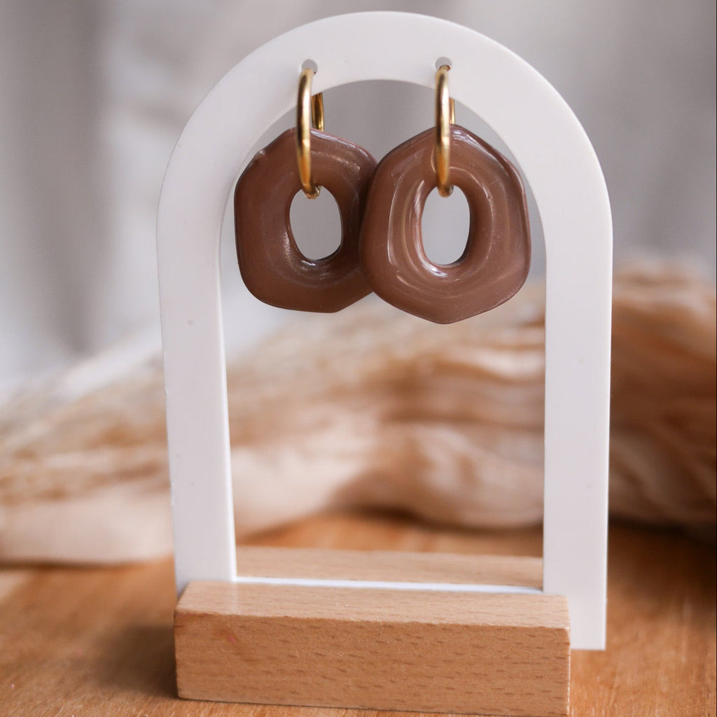 Roma breloques interchangeables boucles d'oreilles bar à boucles Amolia