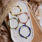 bracelet personnalisable coloré perles tubes fines