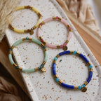 bracelet personnalisable coloré perles tubes fines
