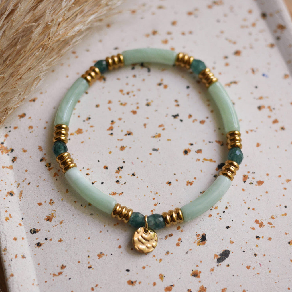 bracelet personnalisable coloré perles tubes fines
