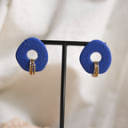 BAHAMAS – Boucles d’oreilles texturées avec anneaux dorés